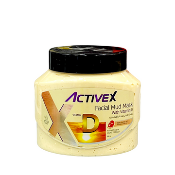 ActiveX Facial Mud Mask 500 Ml - Vitamin D | Nourishing and Replenishing Skincare Treatment
